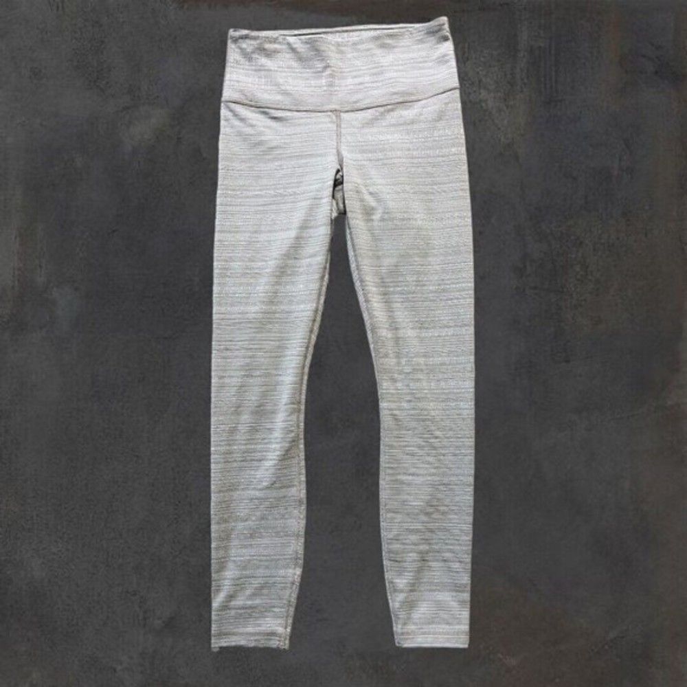 Athleta Women Ankle Skinny Legging Mid Rise Elastic Waist‎ Beige Size XS Pocket